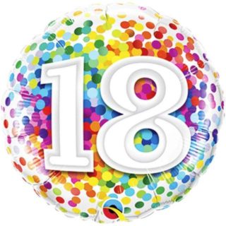 18. rođendan tufnasti balon