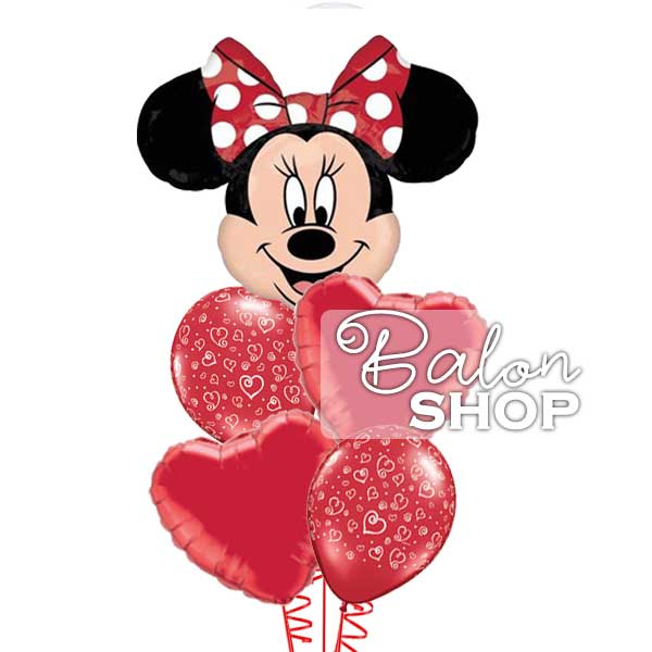 minnie buket balona