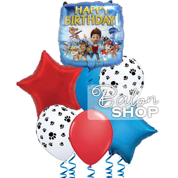 paw patrol happy birthday buket