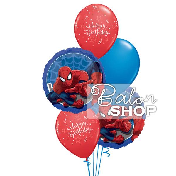 spiderman happy birthday buket