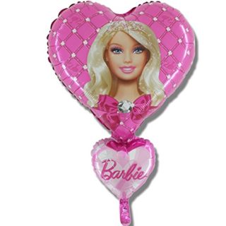 Barbie u srcu balon