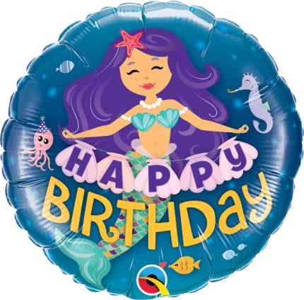 happy birthday balon sirena