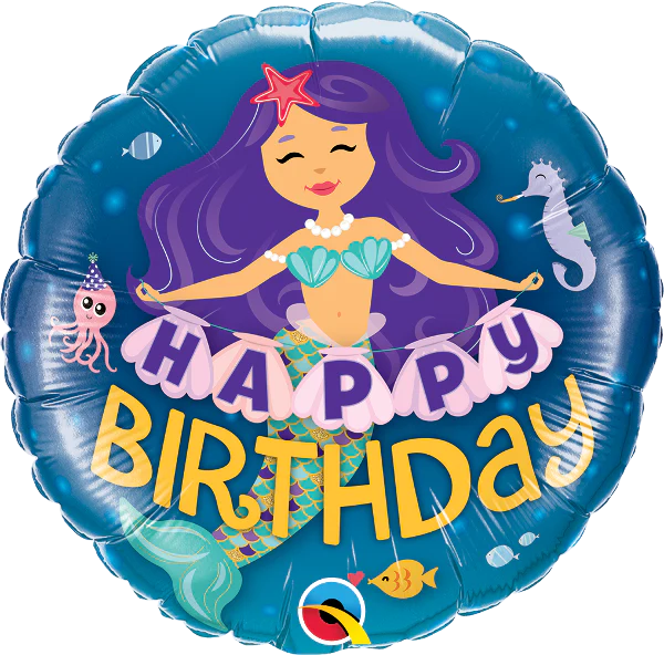 happy birthday balon sirena