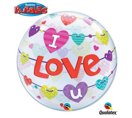 i love you bubble balon