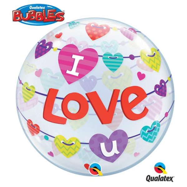 i love you bubble balon