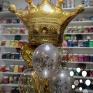 kruna balon buket