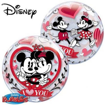 mickey and minnie bubble balon