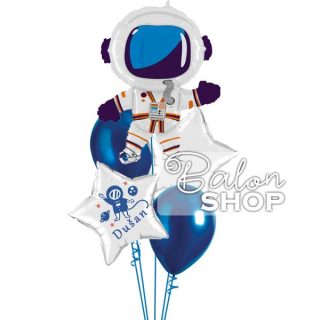 Astronaut buket balona sa imenom slavljenika