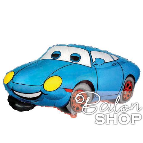 automobil plavi balon