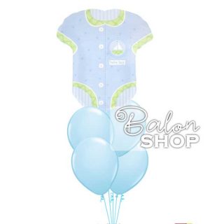 Bodić buket balona za rođenje bebe dečaka