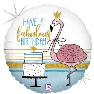 flamingo happy birhday balon