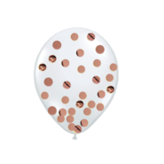 balon rose gold konfete