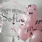 Balon sa mašnicama i štampom