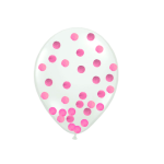 balon svetlo roze konfete