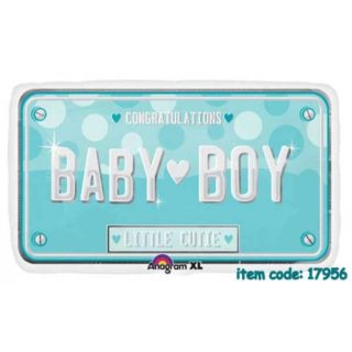Auto tablica Baby Boy balon