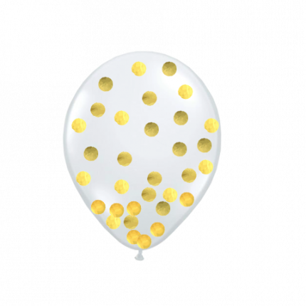 balon zlatne konfete