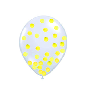 Baloni sa žutim konfetama
