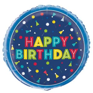plavi balon happy birhday