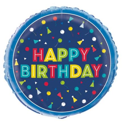 plavi balon happy birhday