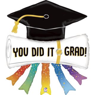 Balon za diplomiranje You did it GRAD!