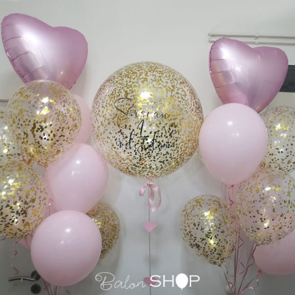 baloni za prvi rodjendan sa konfetama