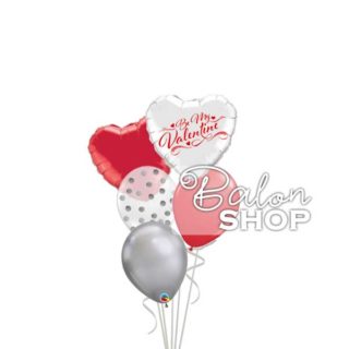 Be My Valentine buket balona