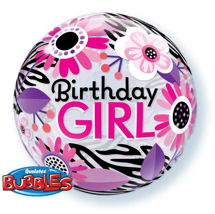 birthday girl bubble