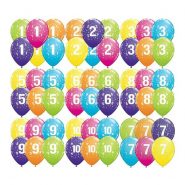 brojevi gumeni baloni