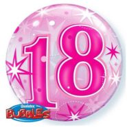 18 rodjendan bubble balon roze
