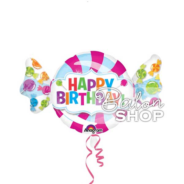 Candy Happy Birthday folija balon