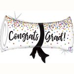 congrads grad diploma balon