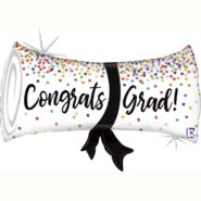 congrads grad diploma balon