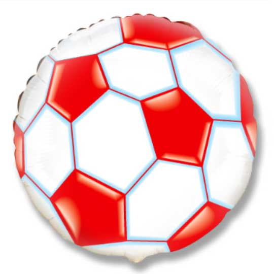 fudbalska lopta balon crveno bela