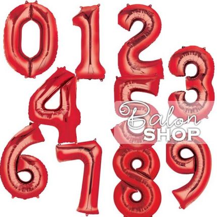 crveni brojevi baloni