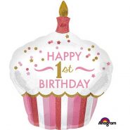 cupcake balon za 1 rodjendan