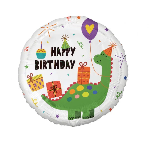 dinosaurus happy birthday balon