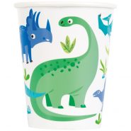 dinosaurus čaše papirne