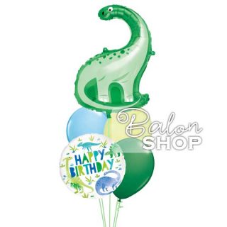 Dinosaurus plavo zeleni buket balona