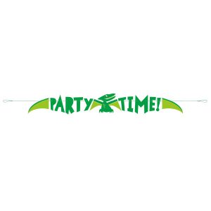 dinosaurus party time baner