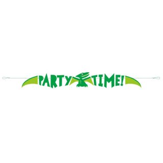 Party time baner dinosaurus