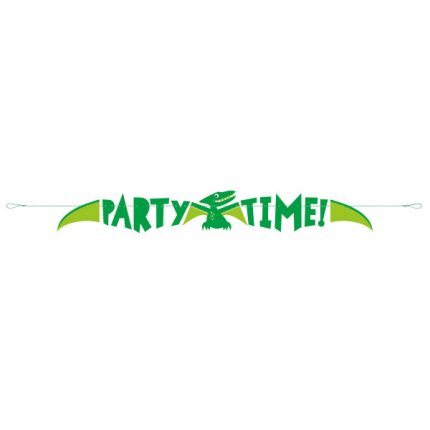 dinosaurus party time baner