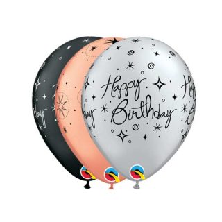 Elegantni rođendanski gumeni baloni