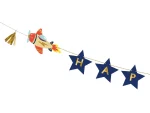 Avion happy birthday baner