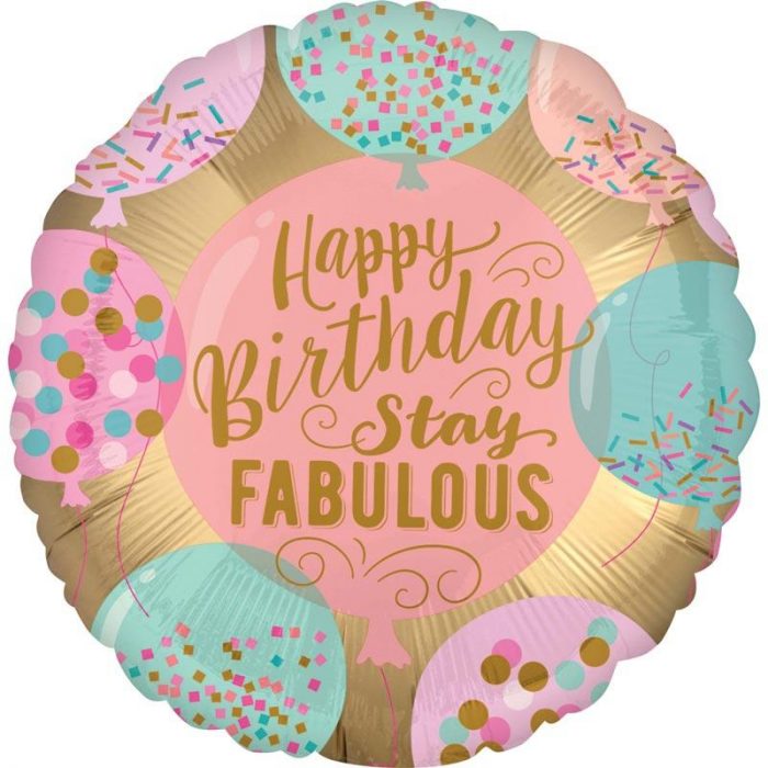 Folieballong födelsedag stay FABULOUS main image 1