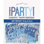 plavi happy birthday konfete