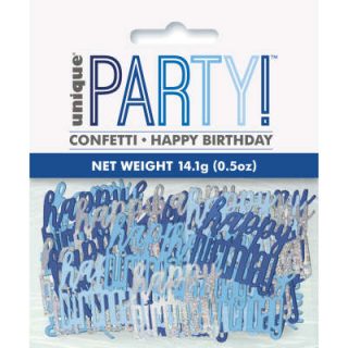 plavi happy birthday konfete