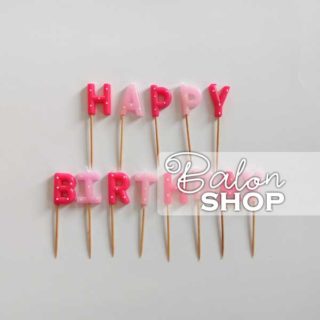 Happy Birthday roze rođendanske svećice