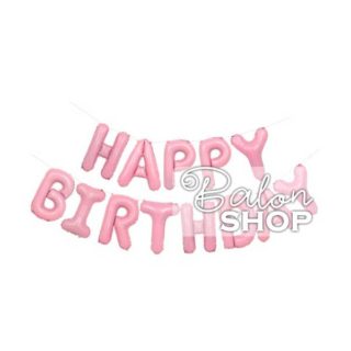 Baloni Happy Birthday pink
