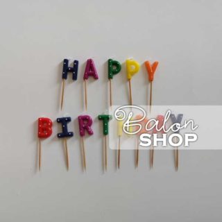 Happy Birthday šarene rođendanske svećice