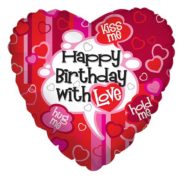 happy birthday with love folija balon